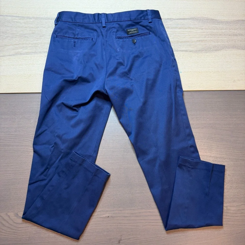 Banana Republic Pants Men 30x30 Tapered Fit Tailoring Performance Smart‎ Preppy